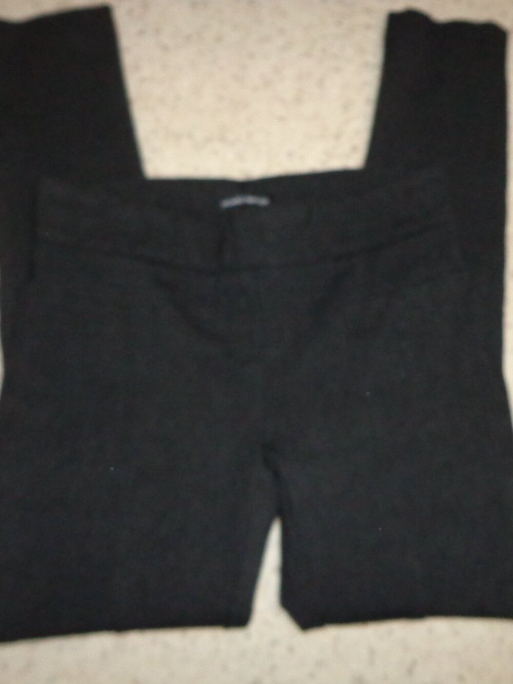 NWOT HILARY RADLEY Stretch Leggings M/M Black Charcoal Waist Band Faux Pockets